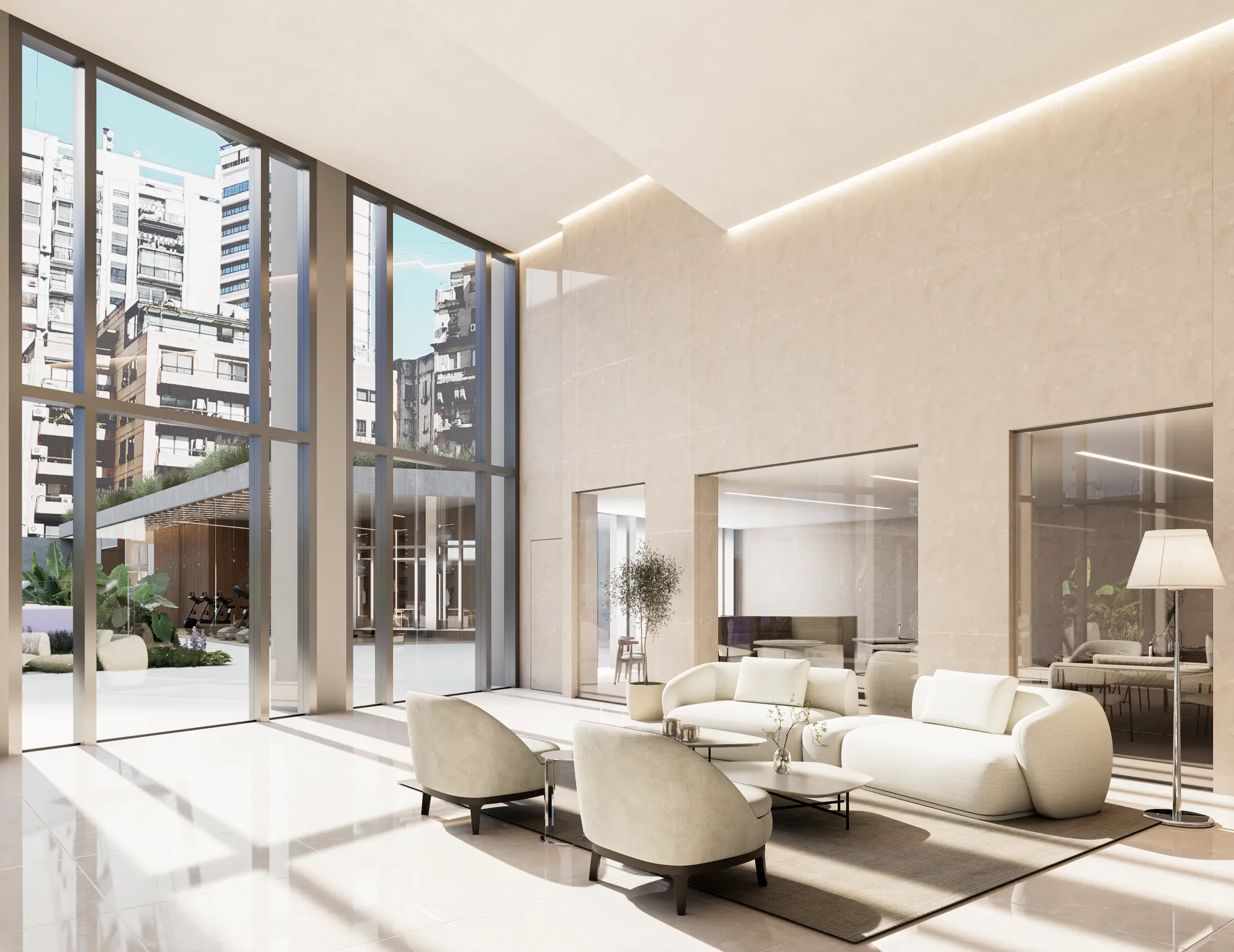 Lobby de doble altura